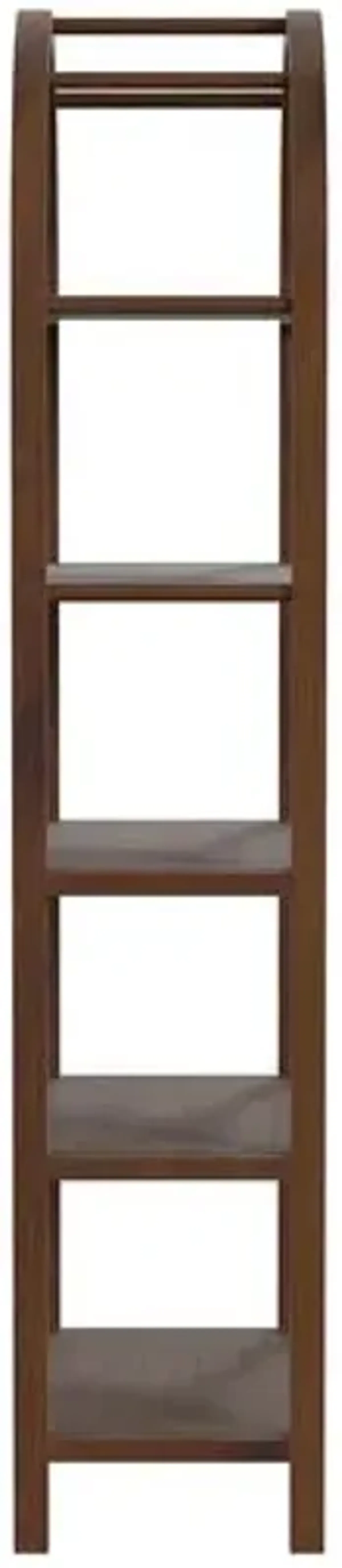 Aldrich Arched 5-Tier Etagere/Bookcase - Brown