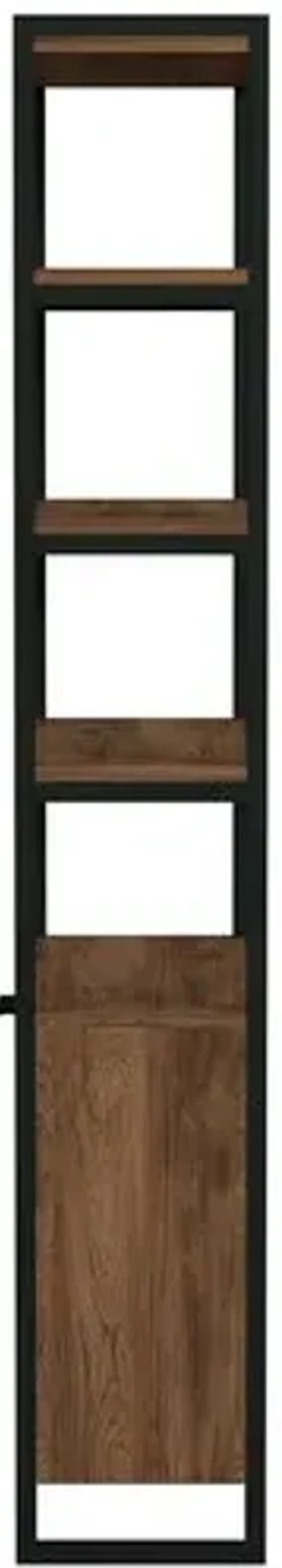 Darren 73" Two-Door Bookcase Etagere - Walnut - Brown