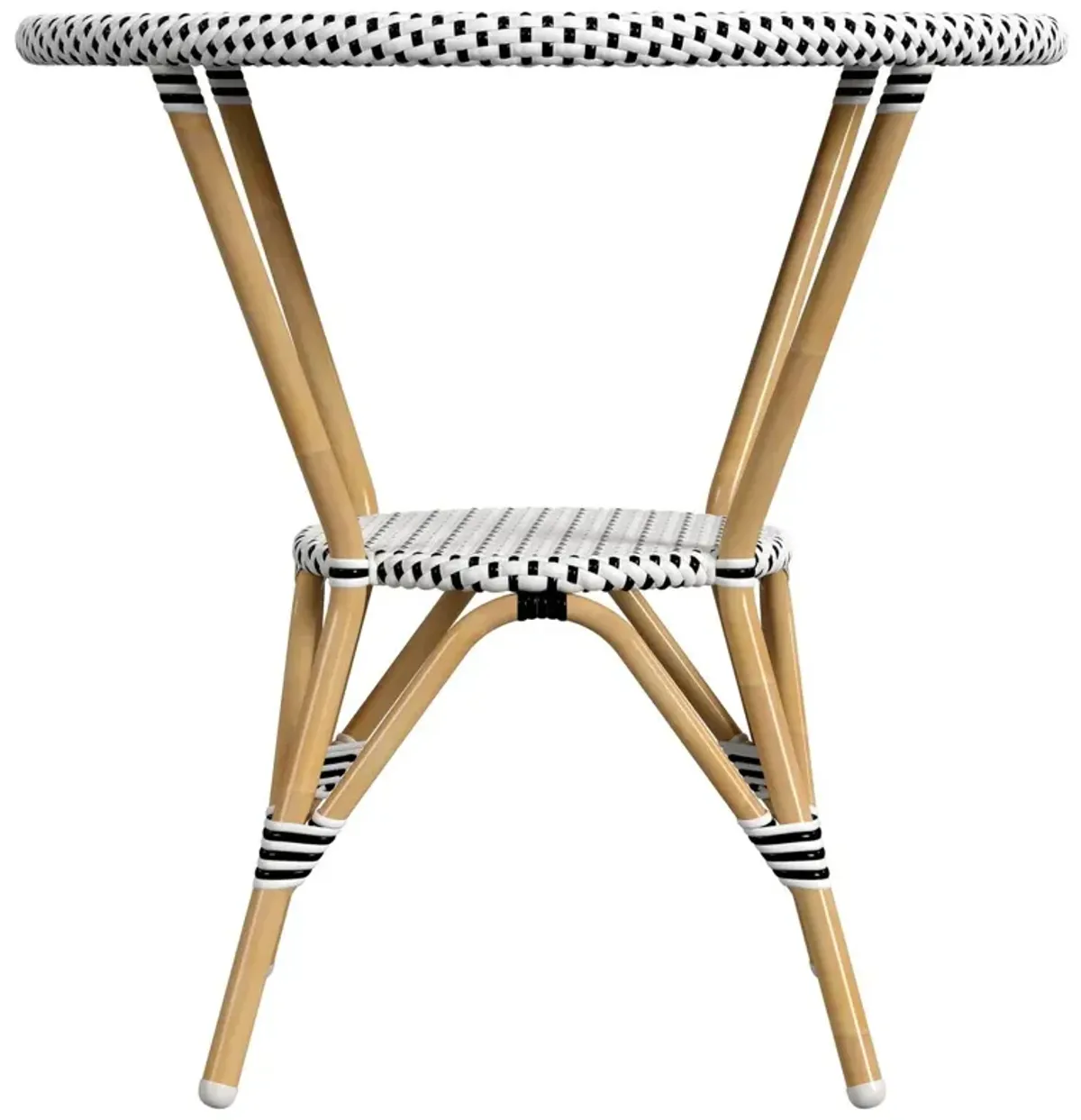 Kye Outdoor Round Rattan Bistro Table