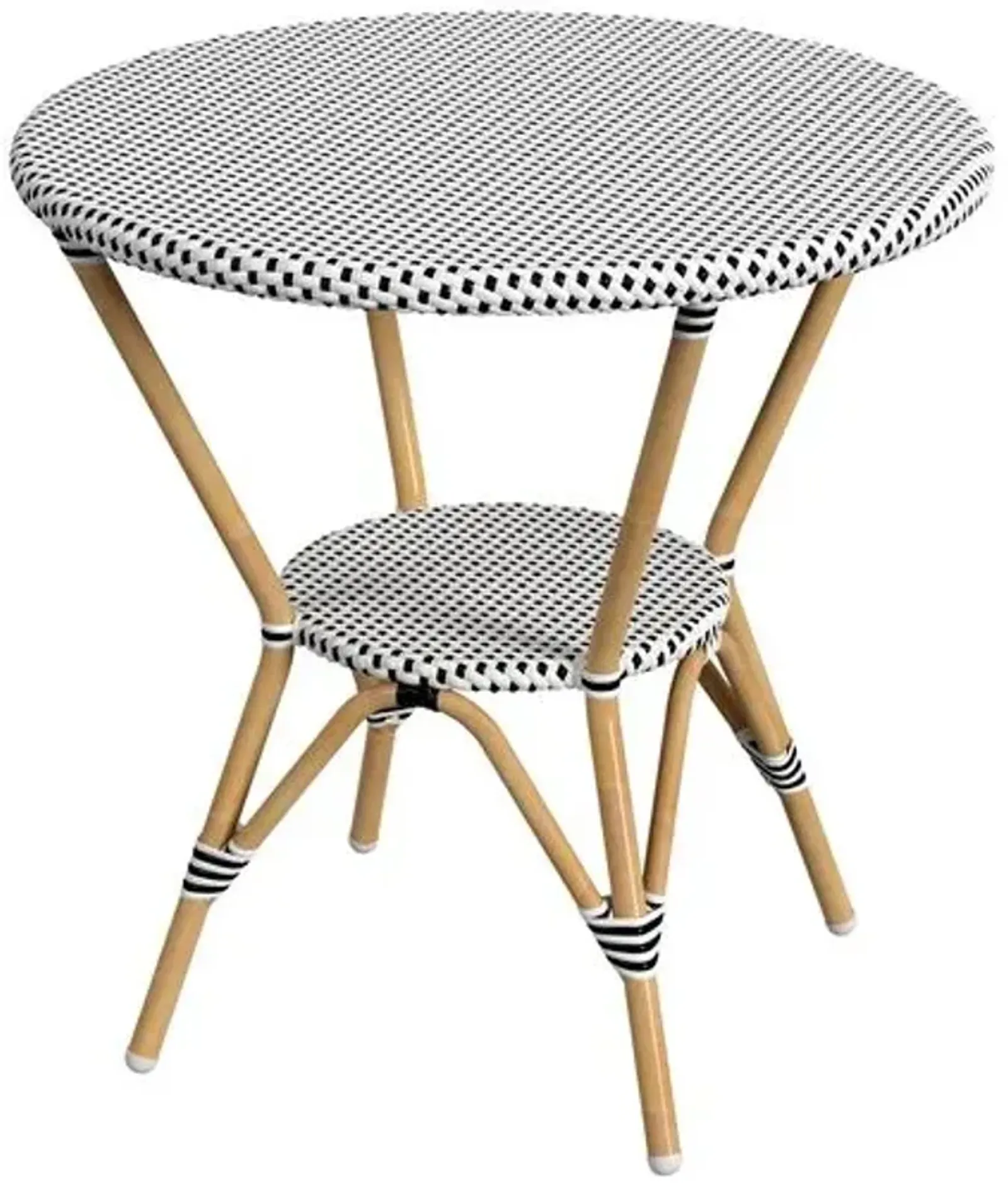 Kye Outdoor Round Rattan Bistro Table - Multi