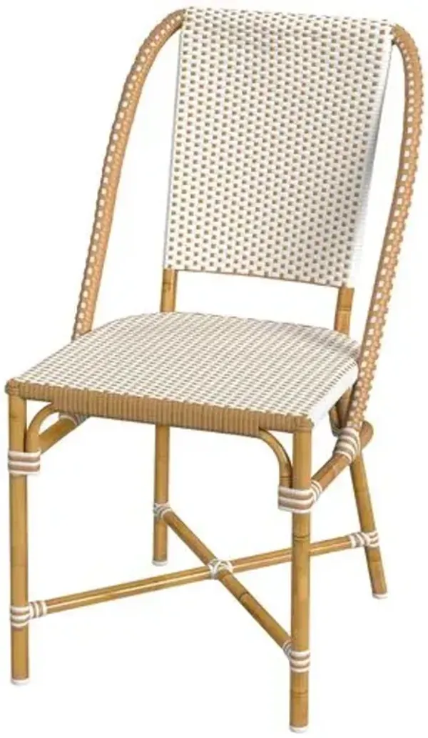 Kye Rattan Outdoor Dining Side Chair - Beige