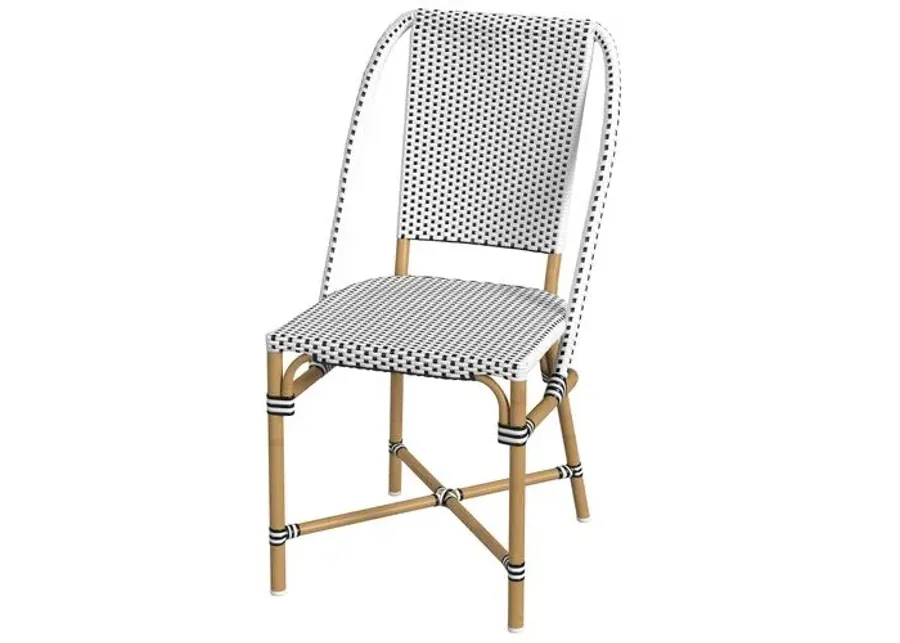 Kye Rattan Outdoor Dining Chair - White