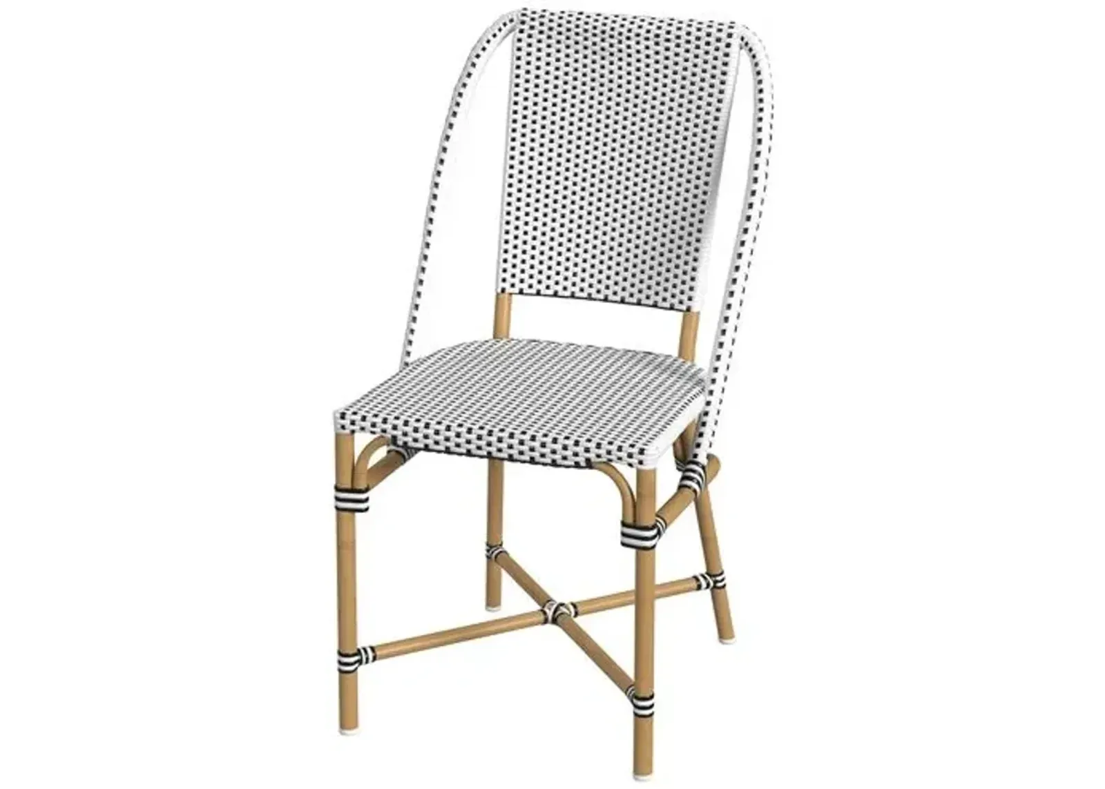 Kye Rattan Outdoor Dining Chair - White