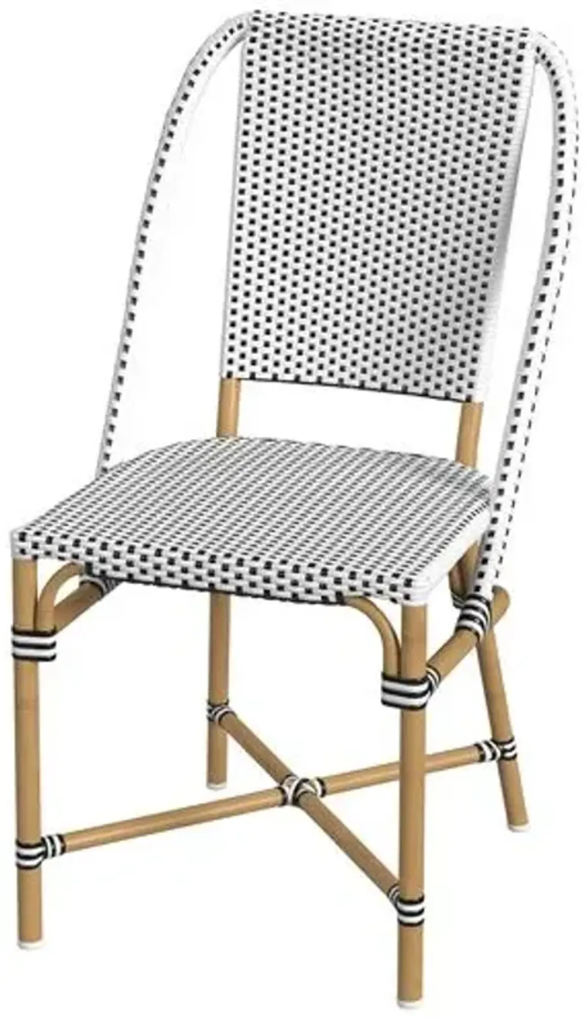 Kye Rattan Outdoor Dining Side Chair - White