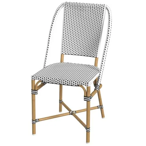 Kye Rattan Outdoor Dining Chair - White