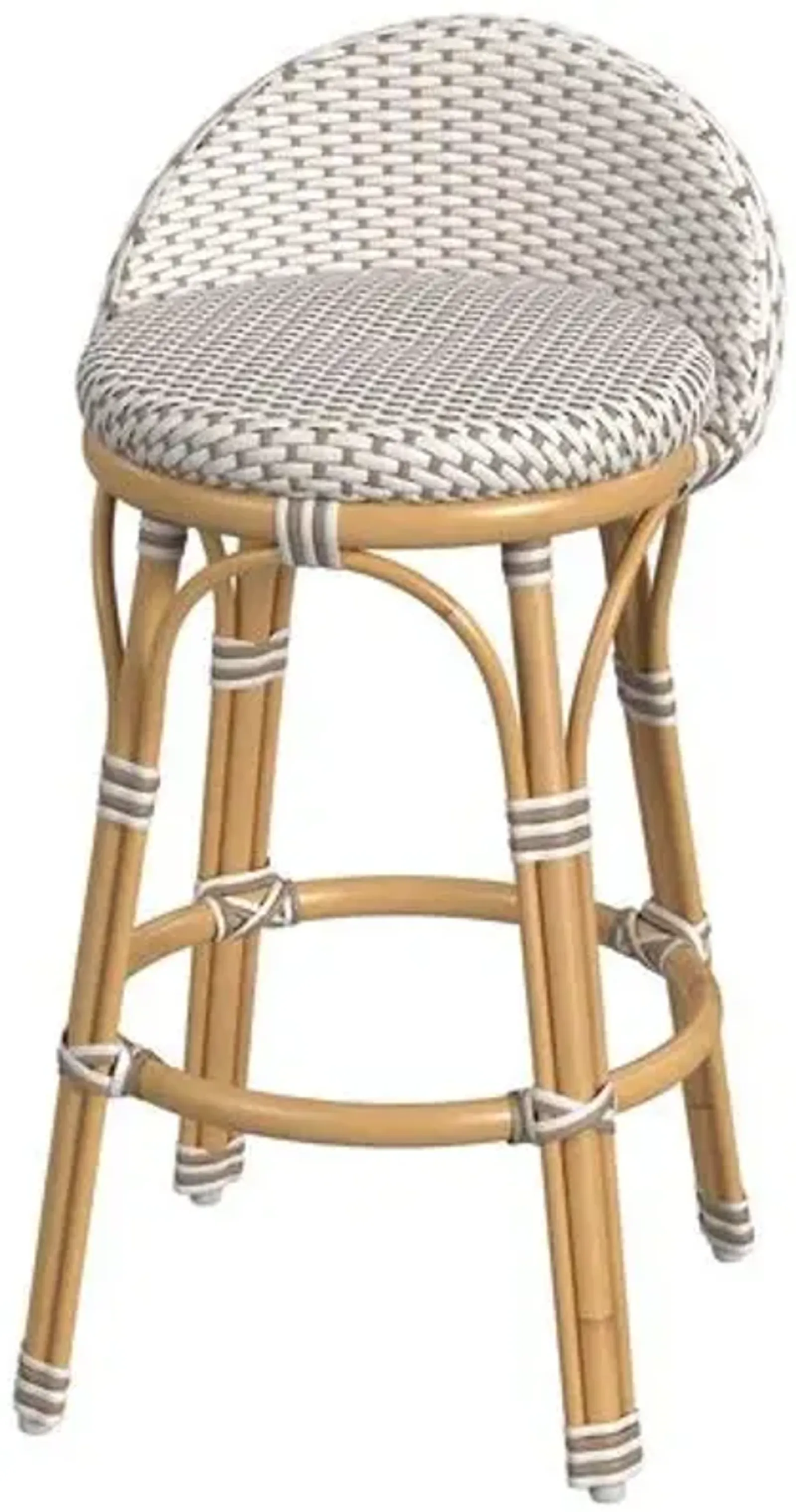 Kye Rattan Outdoor Low Back Counter Stool