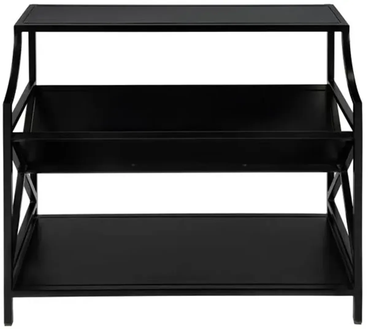 Marty Library 36" Bookcase - Black