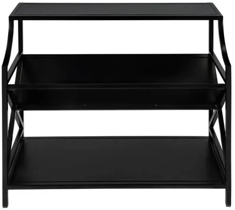 Marty Library 36" Bookcase - Black