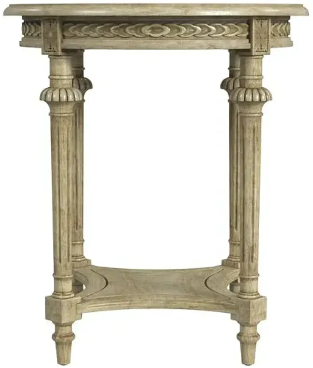 Coraline Round End Table - Beige