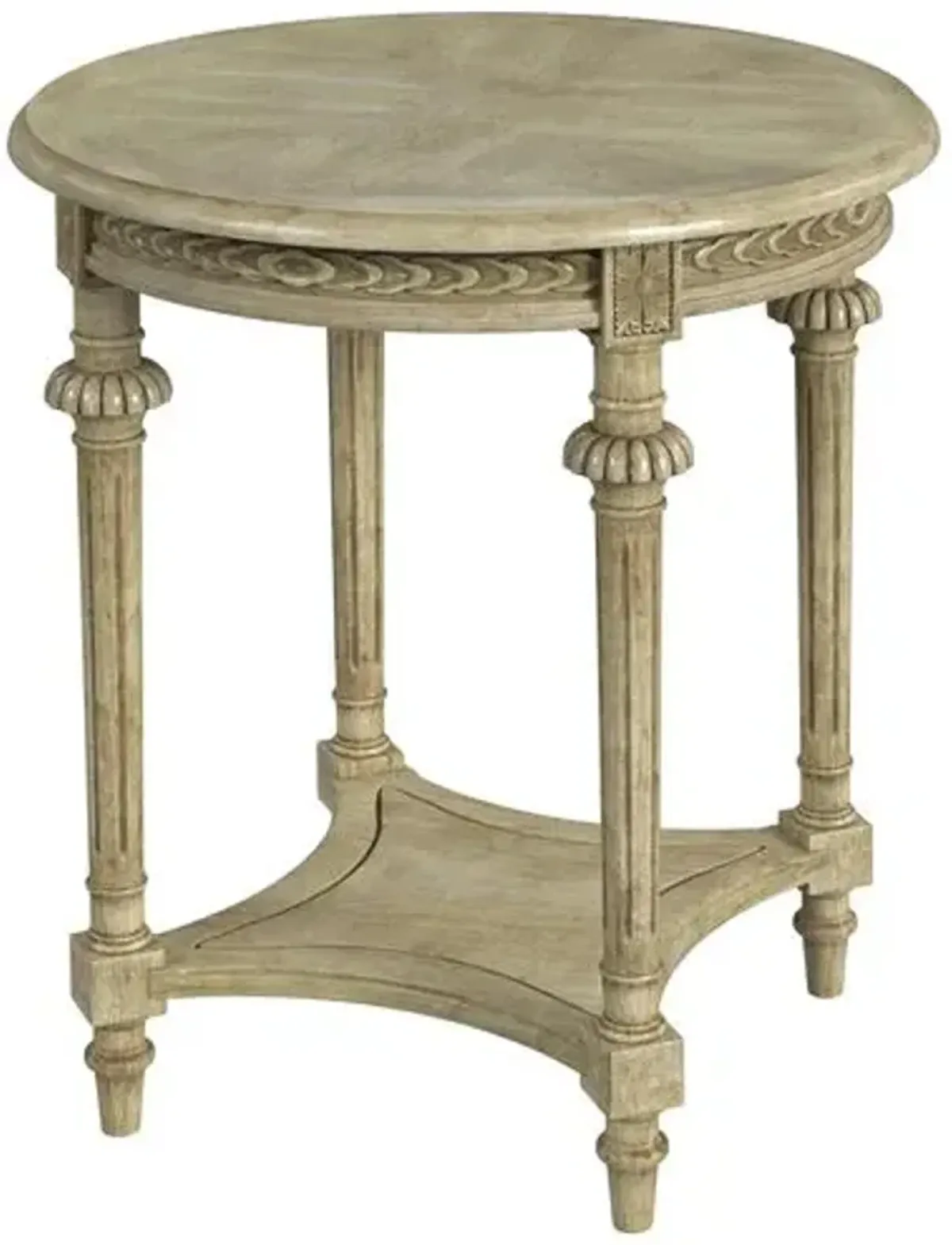 Coraline Round End Table - Beige