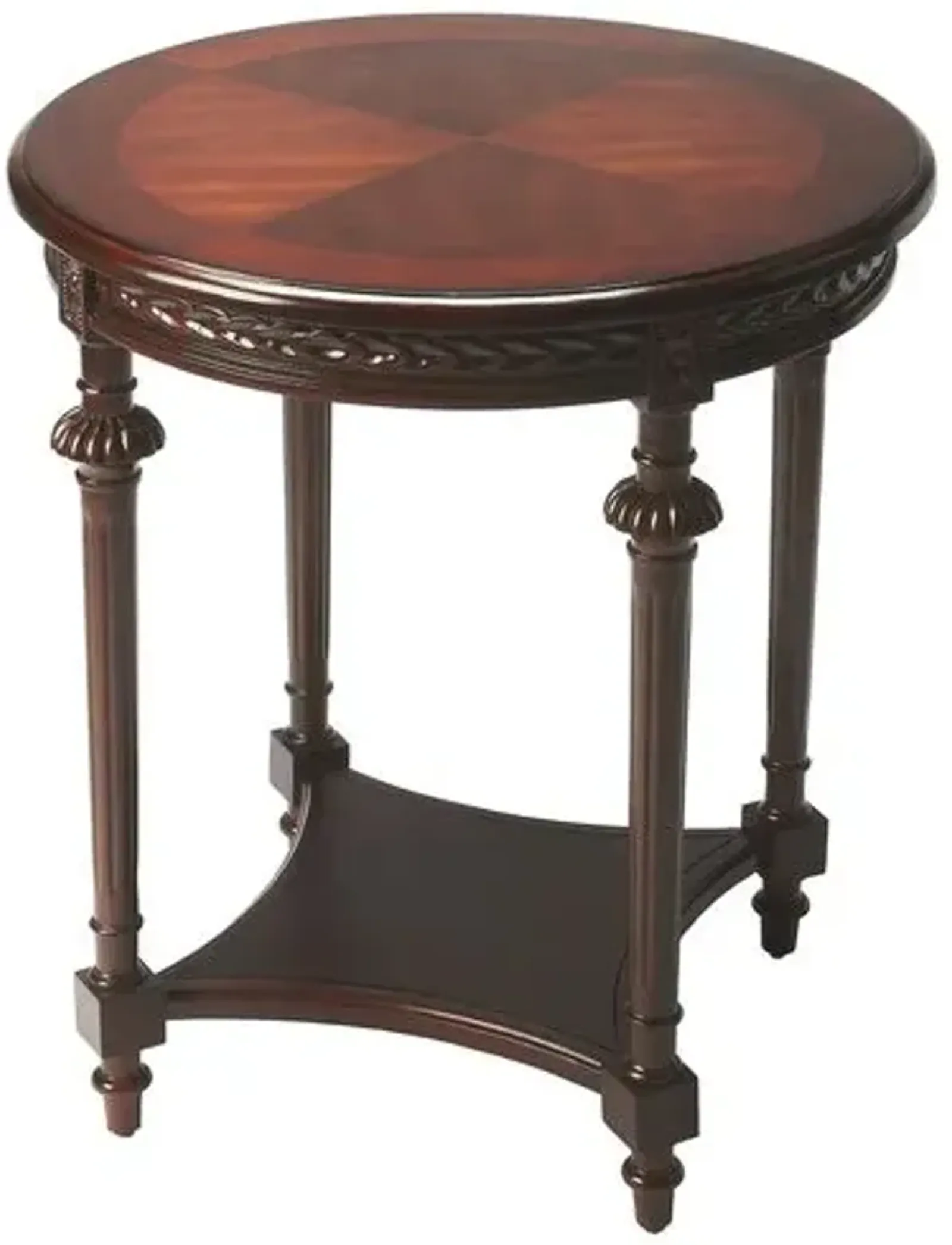 Coraline Round End Table - Brown