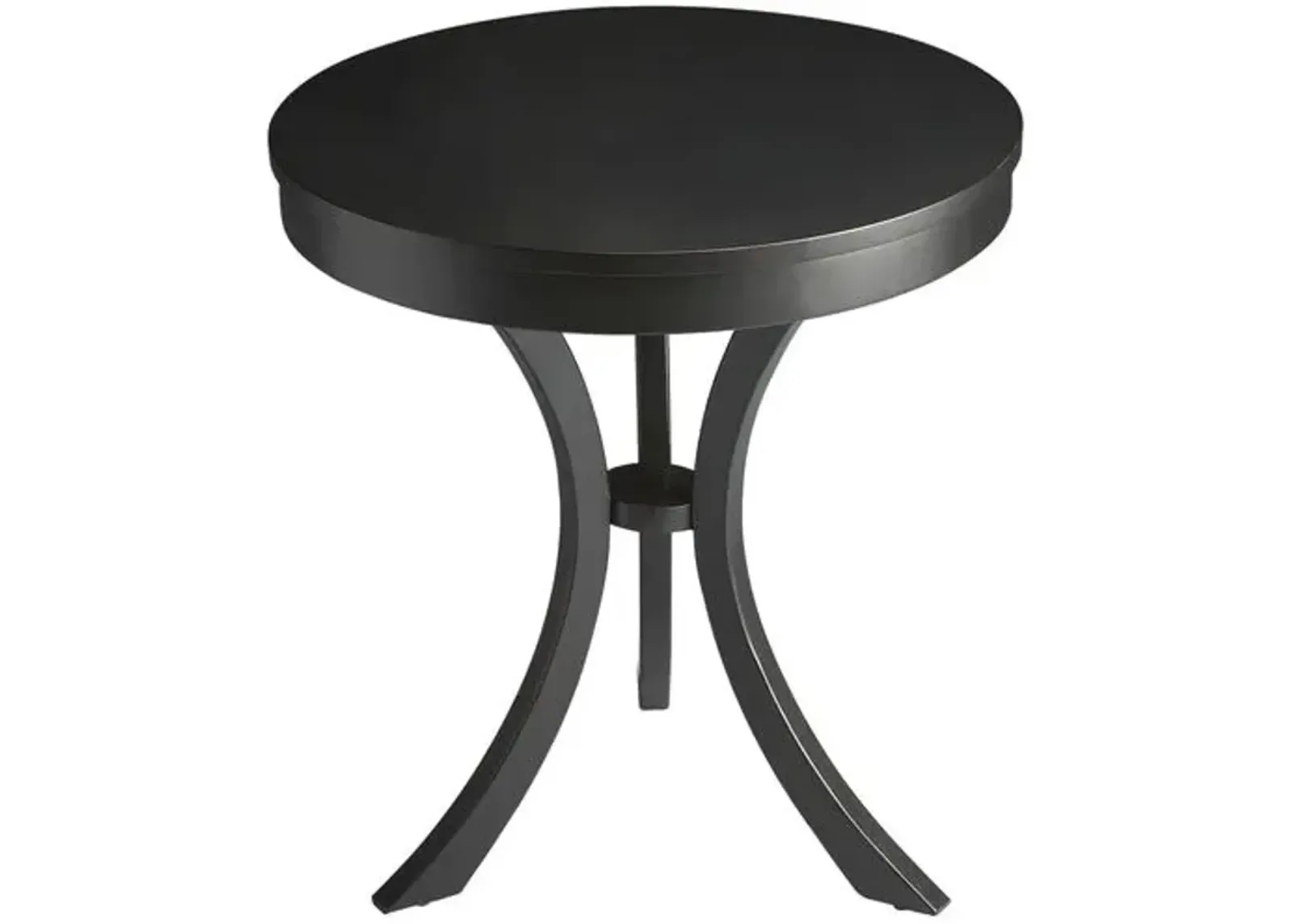 Lilly Curved Side Table - Black