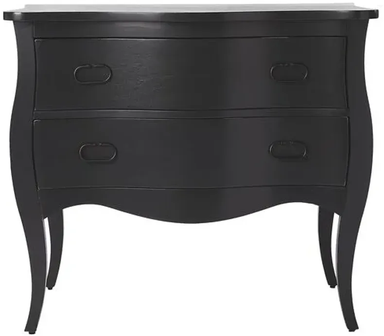 Elena 2-Drawer Chest - Black