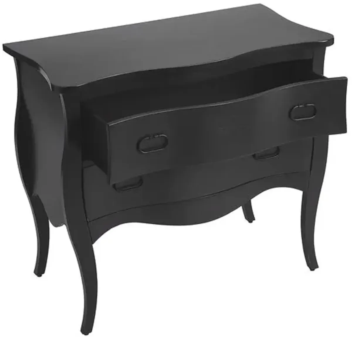 Elena 2-Drawer Chest - Black