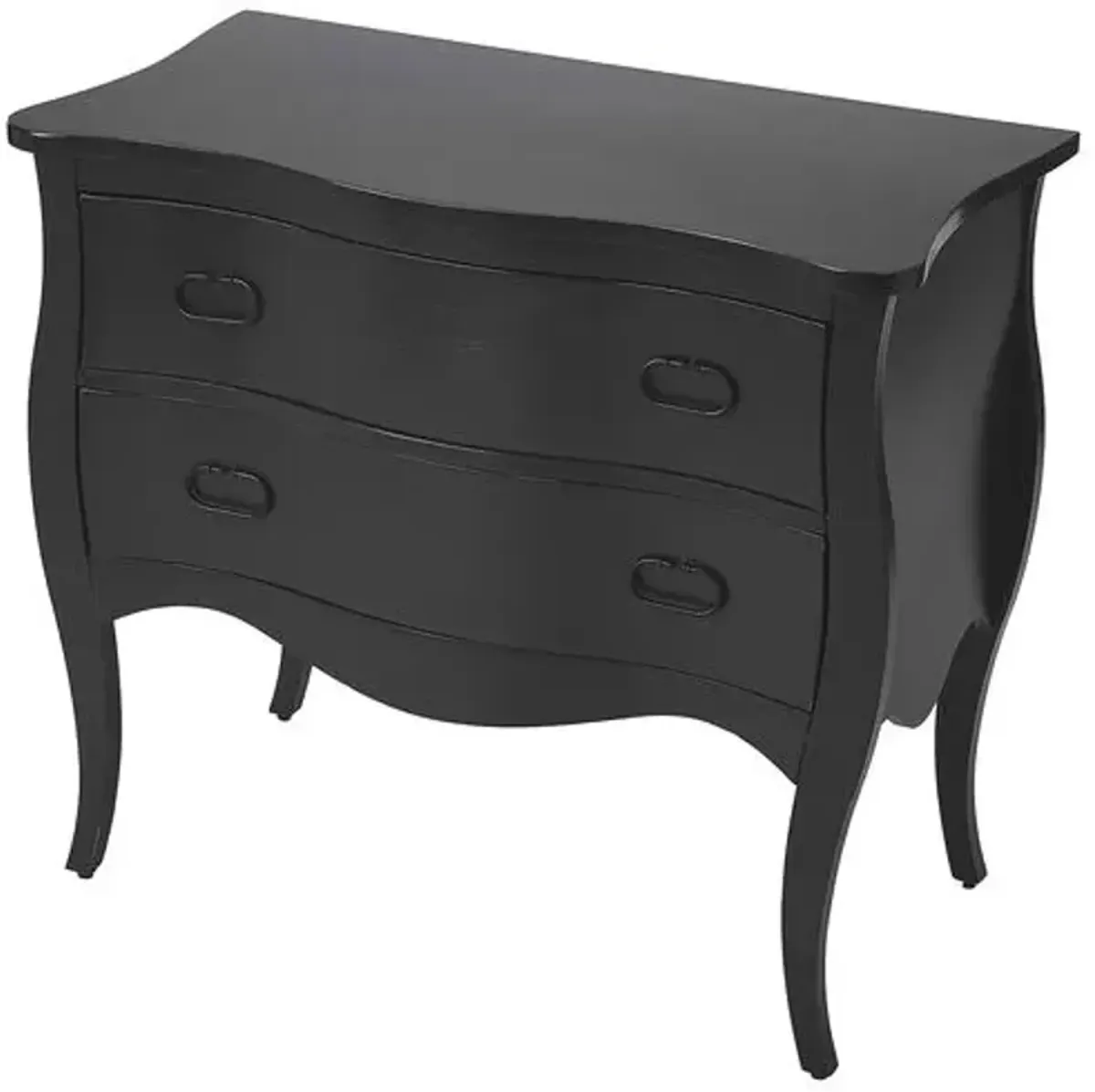 Elena 2-Drawer Chest - Black