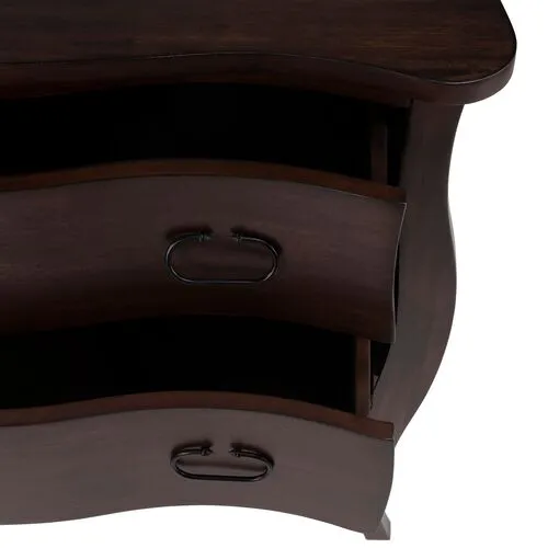 Elena 2-Drawer Chest - Brown