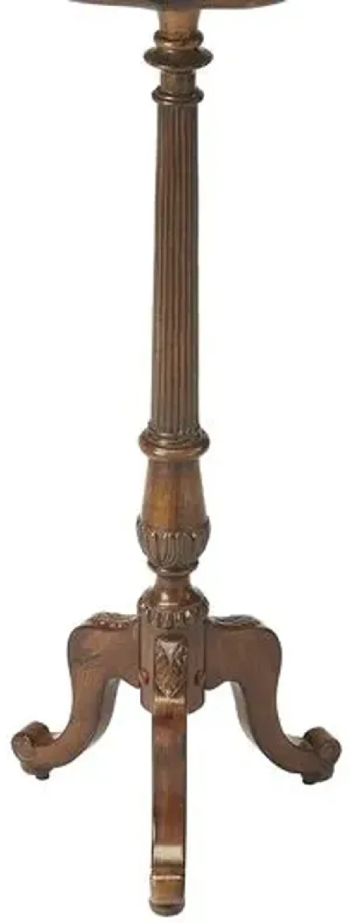 Birdie Pedestal Plant Stand - Handcrafted - Brown