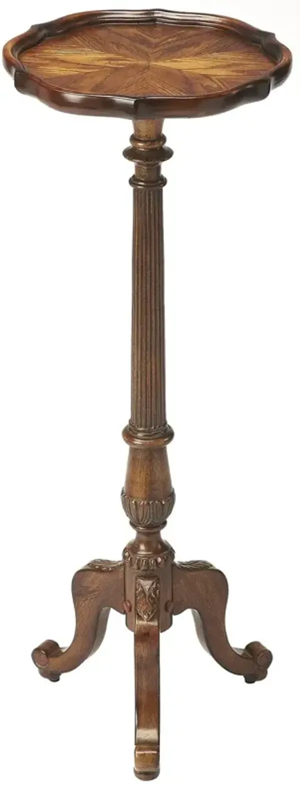 Birdie Pedestal Plant Stand - Handcrafted - Brown