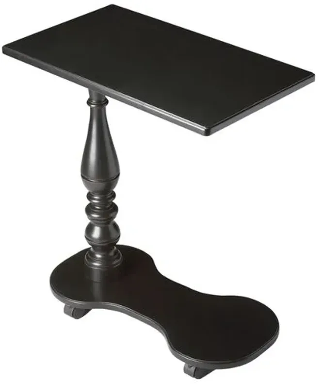 Pixie Mobile Tray Table - Black