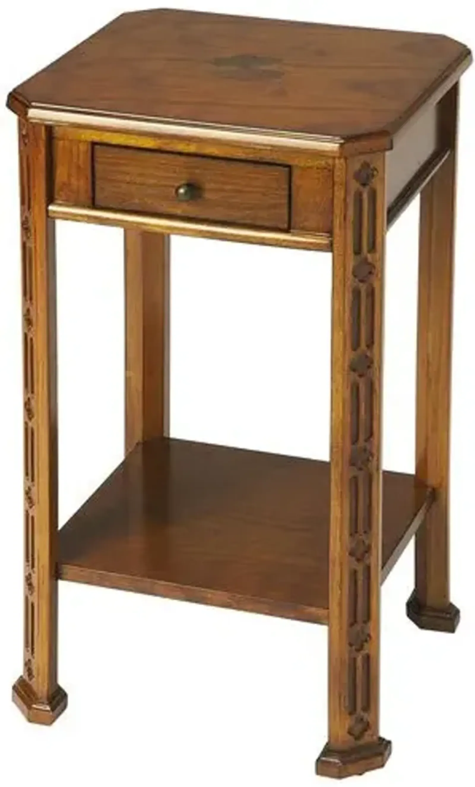 Charlie Side Table with Storage - Brown