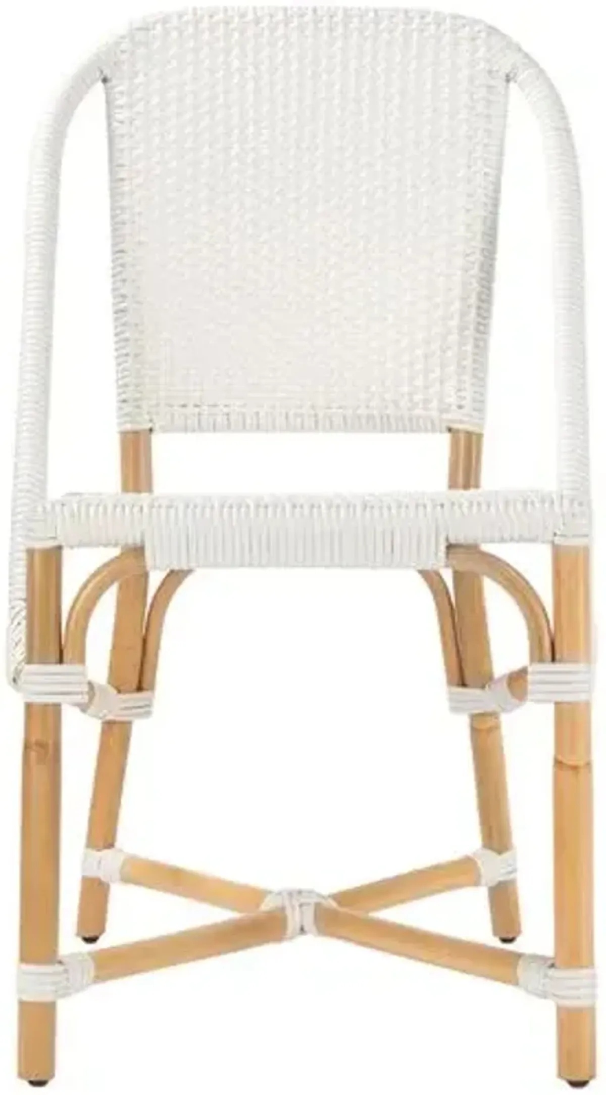 Cape Rattan Side Chair - White