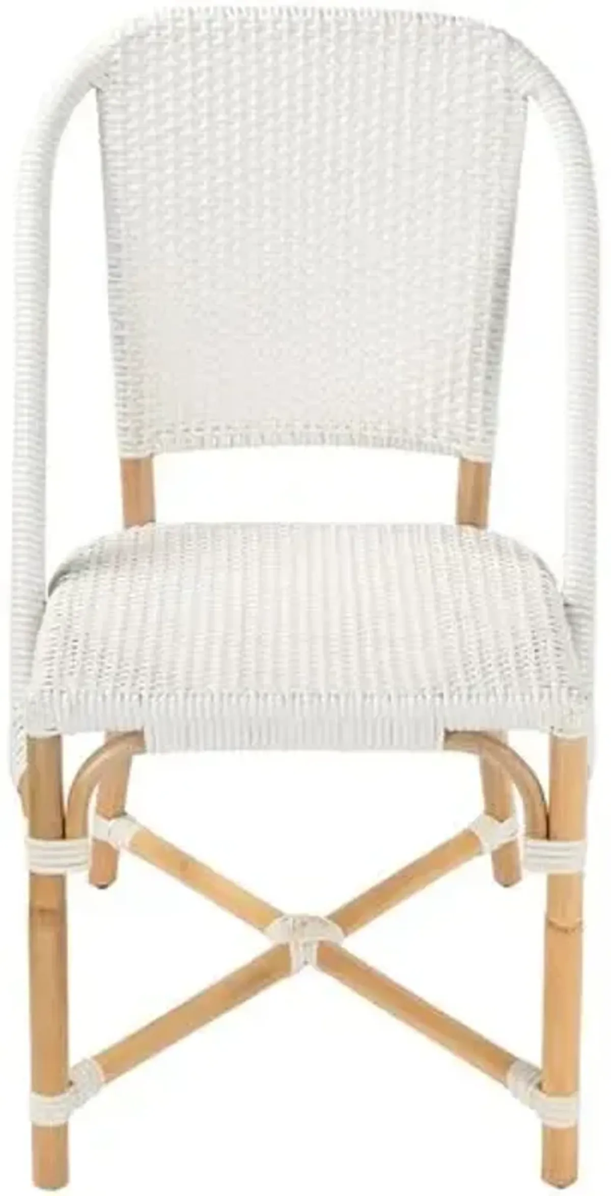 Cape Rattan Side Chair - White