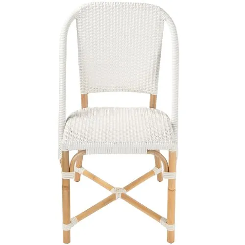 Cape Rattan Side Chair - White