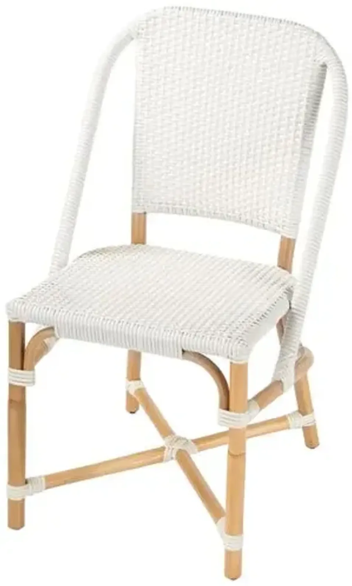 Cape Rattan Side Chair - White