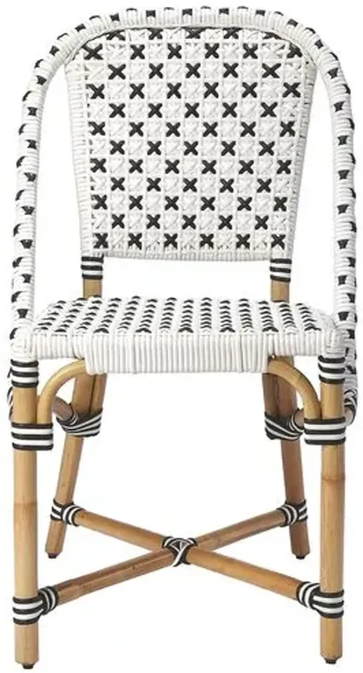 Cape Rattan Side Chair - Black