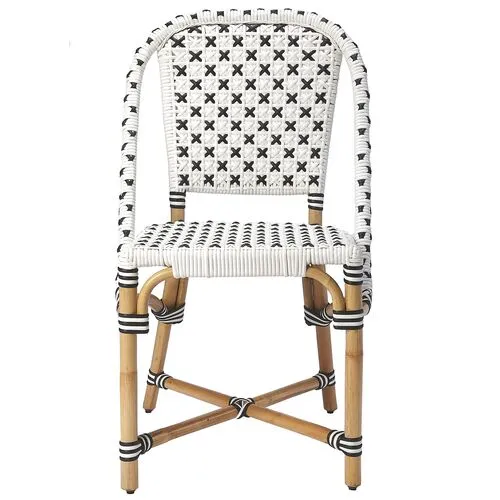 Cape Rattan Side Chair - Black