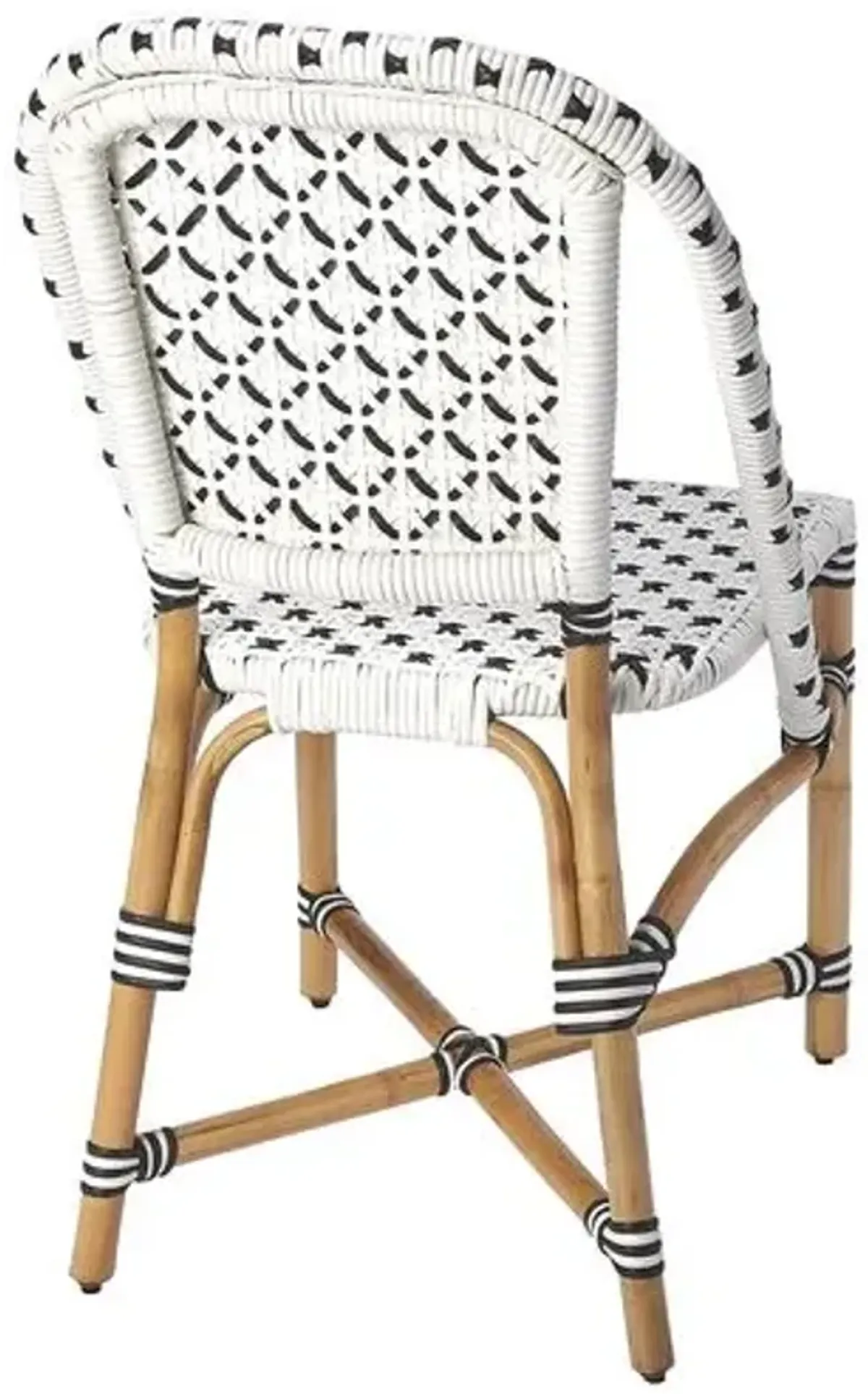 Cape Rattan Side Chair - Black