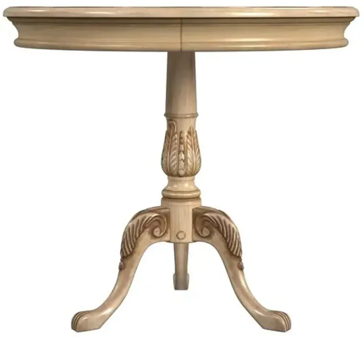 Tina Round Pedestal Foyer/Bistro Table - Beige