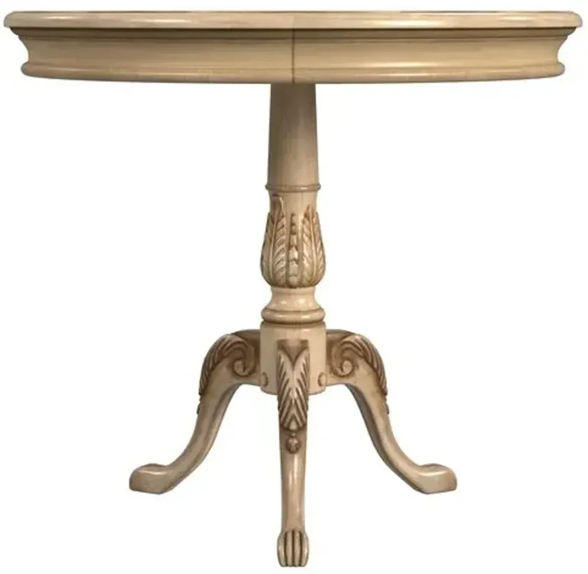 Tina Round Pedestal Foyer/Bistro Table - Beige