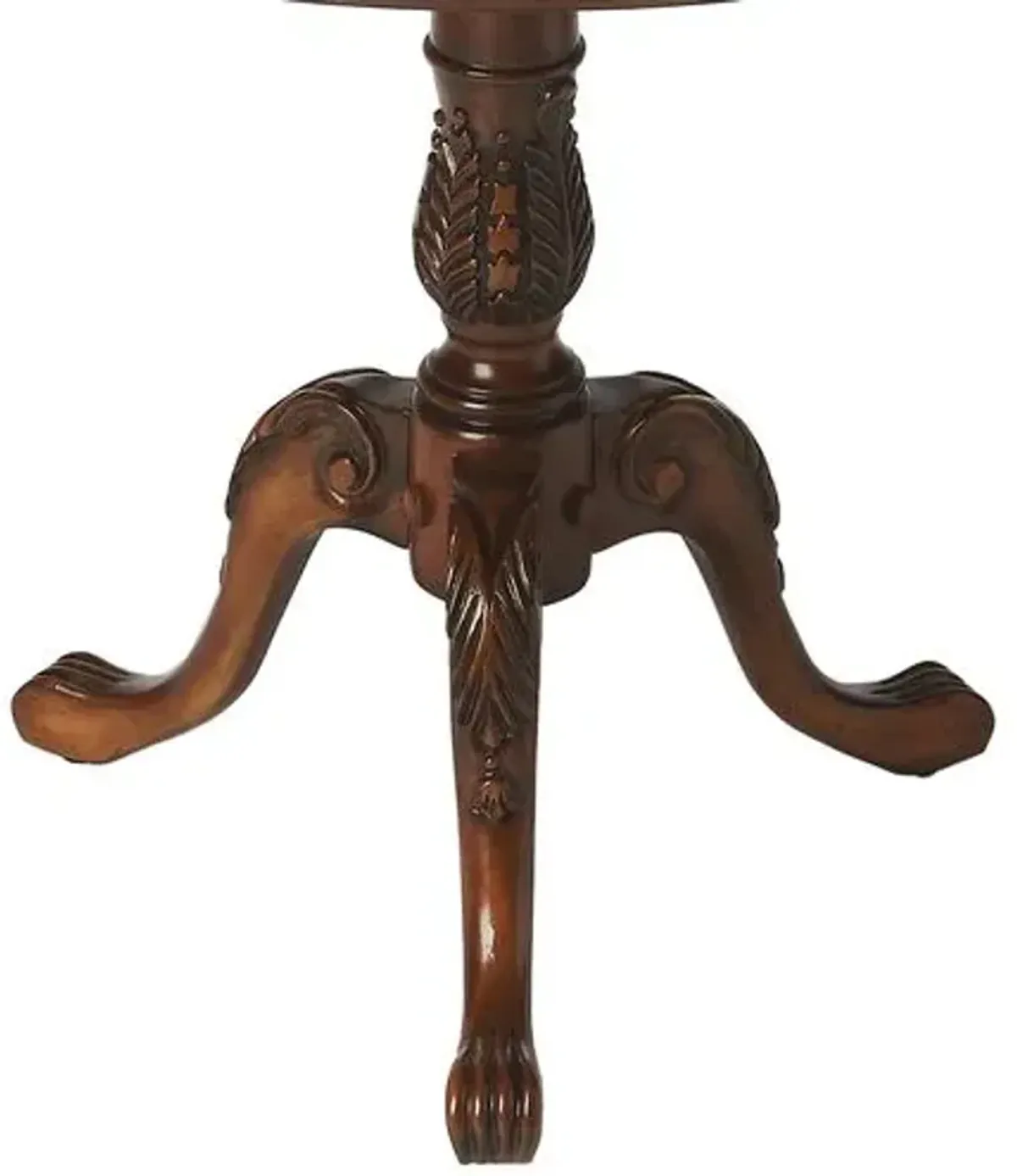 Tina Round Pedestal Foyer/Bistro Table - Brown