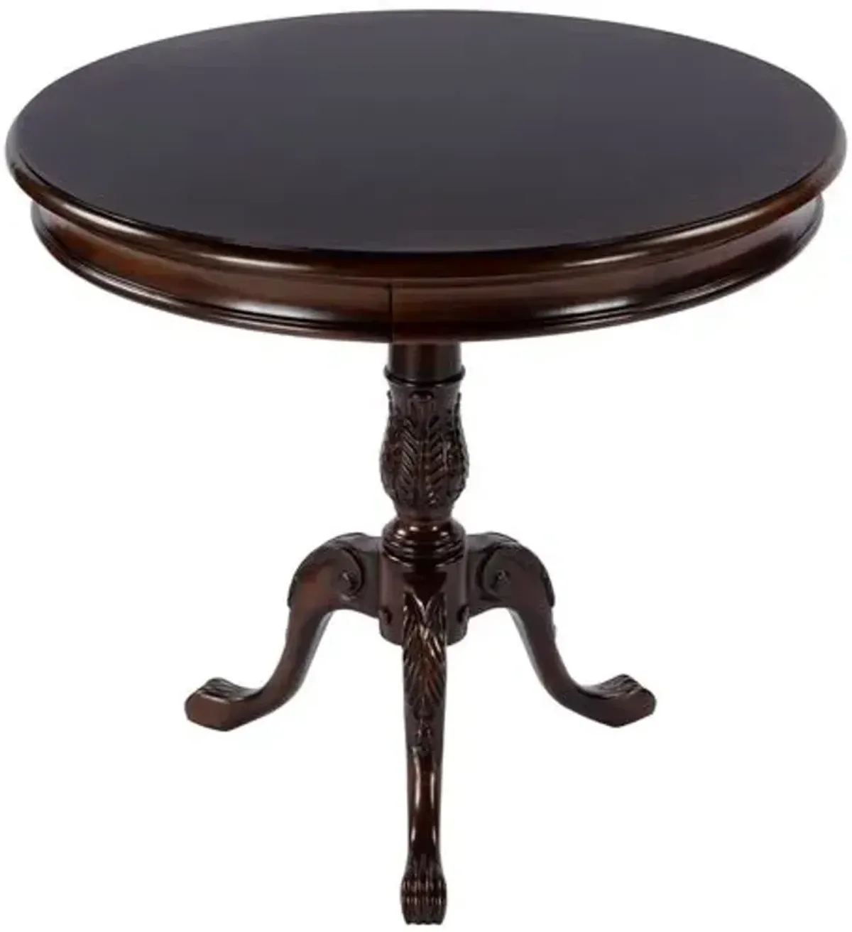 Tina Round Pedestal Foyer/Bistro Table - Brown