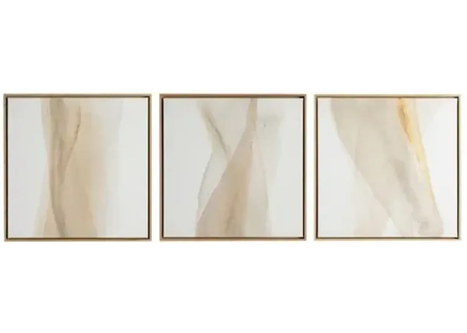 Jess Engle - Wash Triptych - Beige