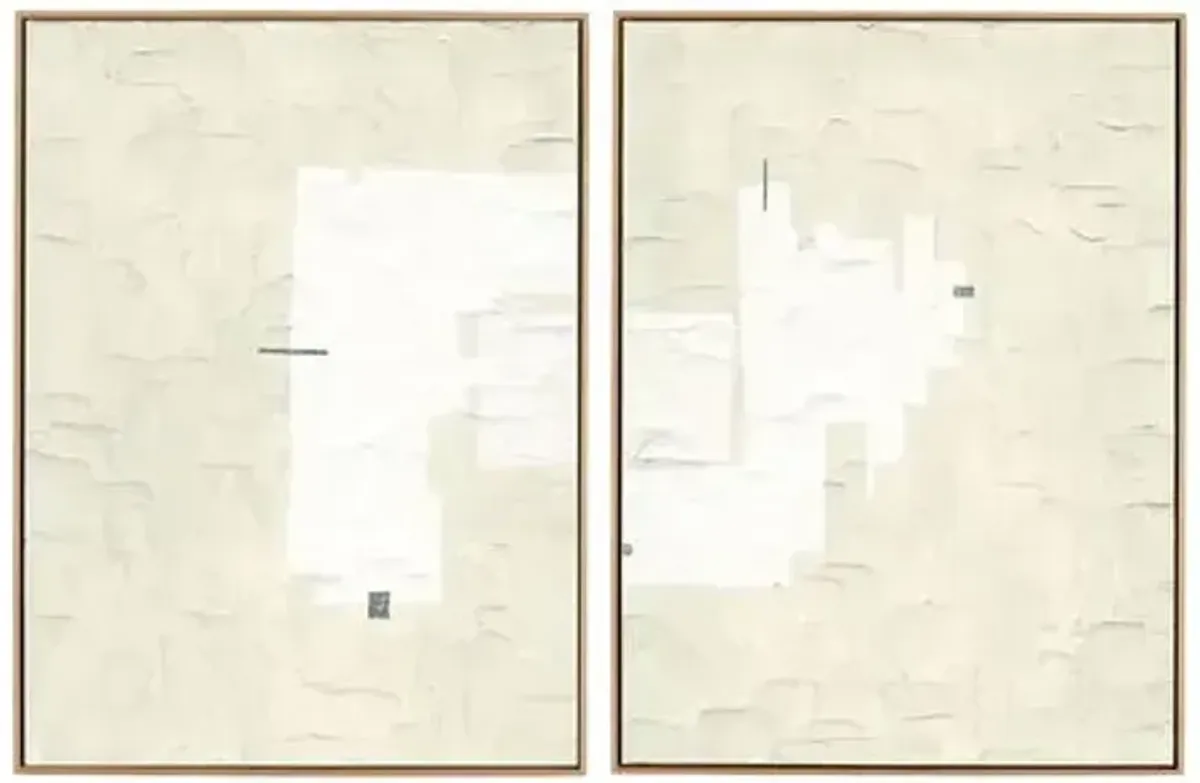 Jade Dacay - Gary 014 Diptych - Beige