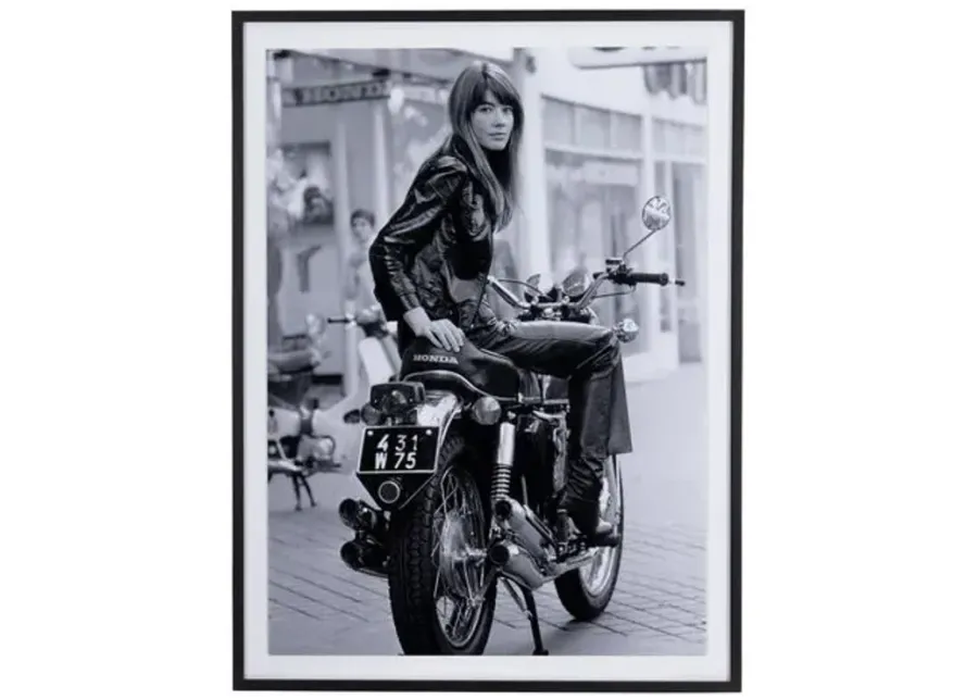 Getty Images - Françoise Hardy On Bike - Black