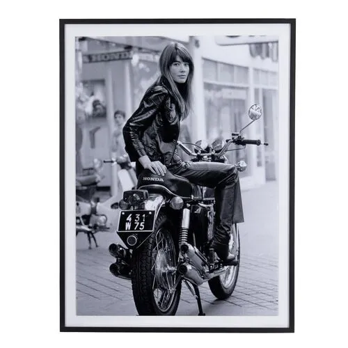 Getty Images - Françoise Hardy On Bike - Black