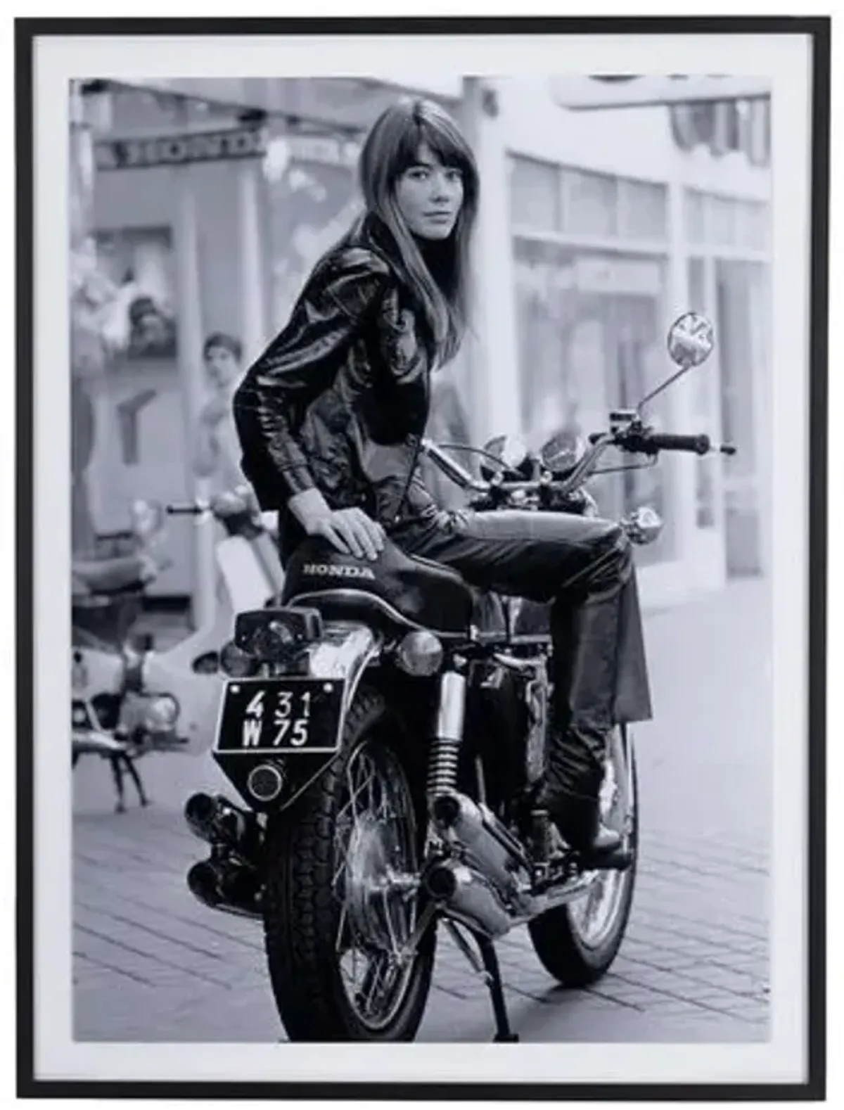 Getty Images - Françoise Hardy On Bike - Black