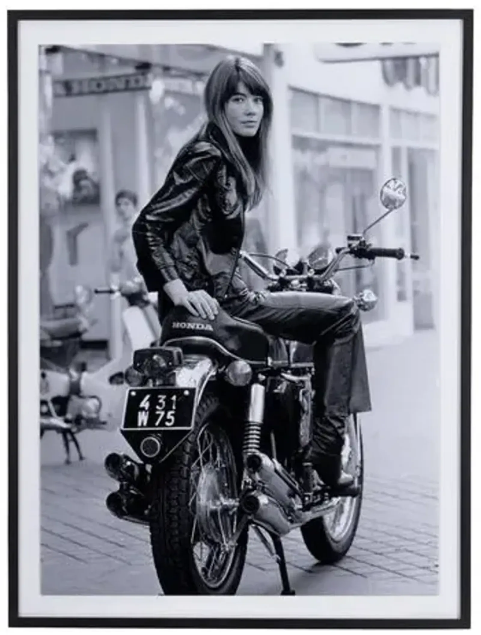 Getty Images - Françoise Hardy On Bike - Black