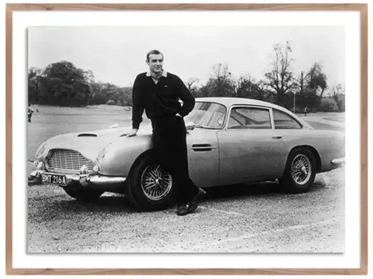 Sean Connery With 00'S Aston Martin - Getty Images - Brown