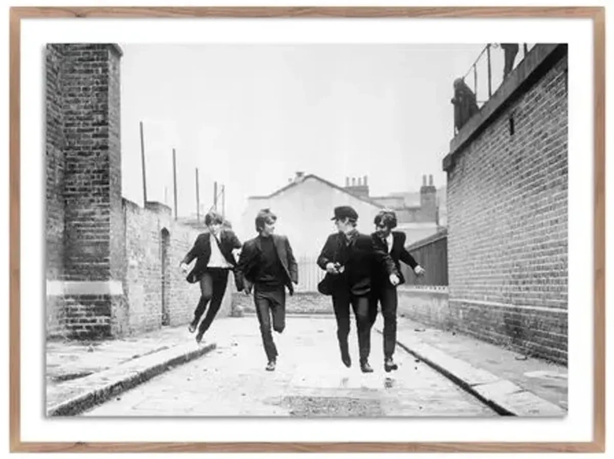 The Beatles Running In A Hard Day's Night - Getty Images - Brown