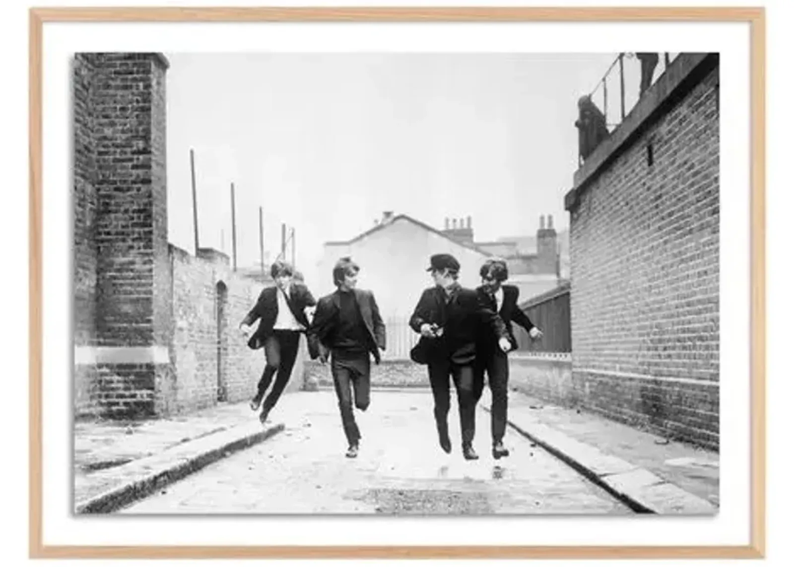 The Beatles Running In A Hard Day's Night - Getty Images - Brown