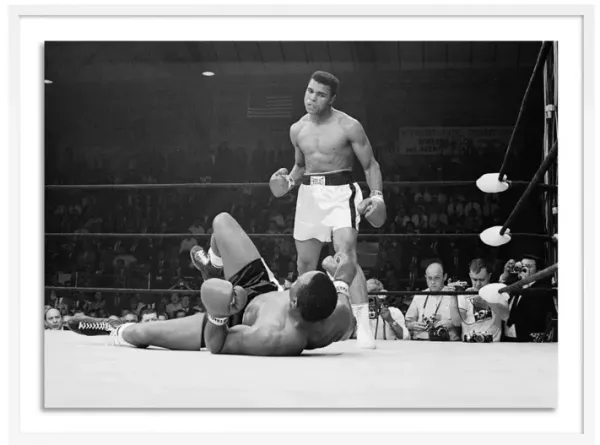 Boxers Muhammad Ali and Sonny Liston Fighting