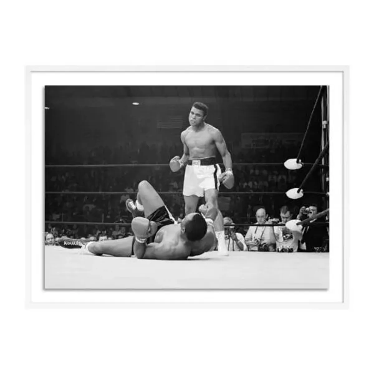 Boxers Muhammad Ali and Sonny Liston Fighting - Getty Images - White