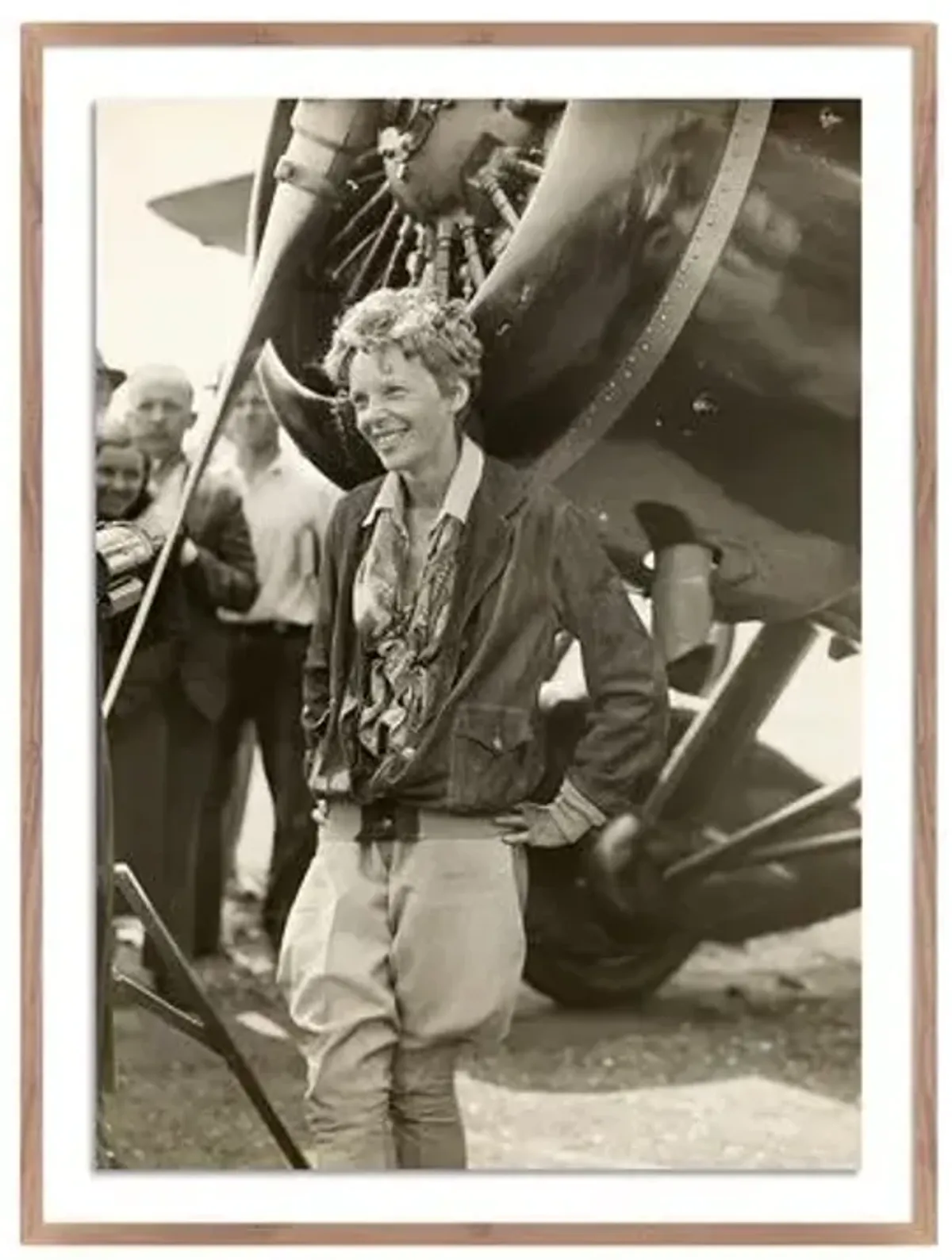 Getty Images - Amelia Earhart Beside Her Plane - Brown