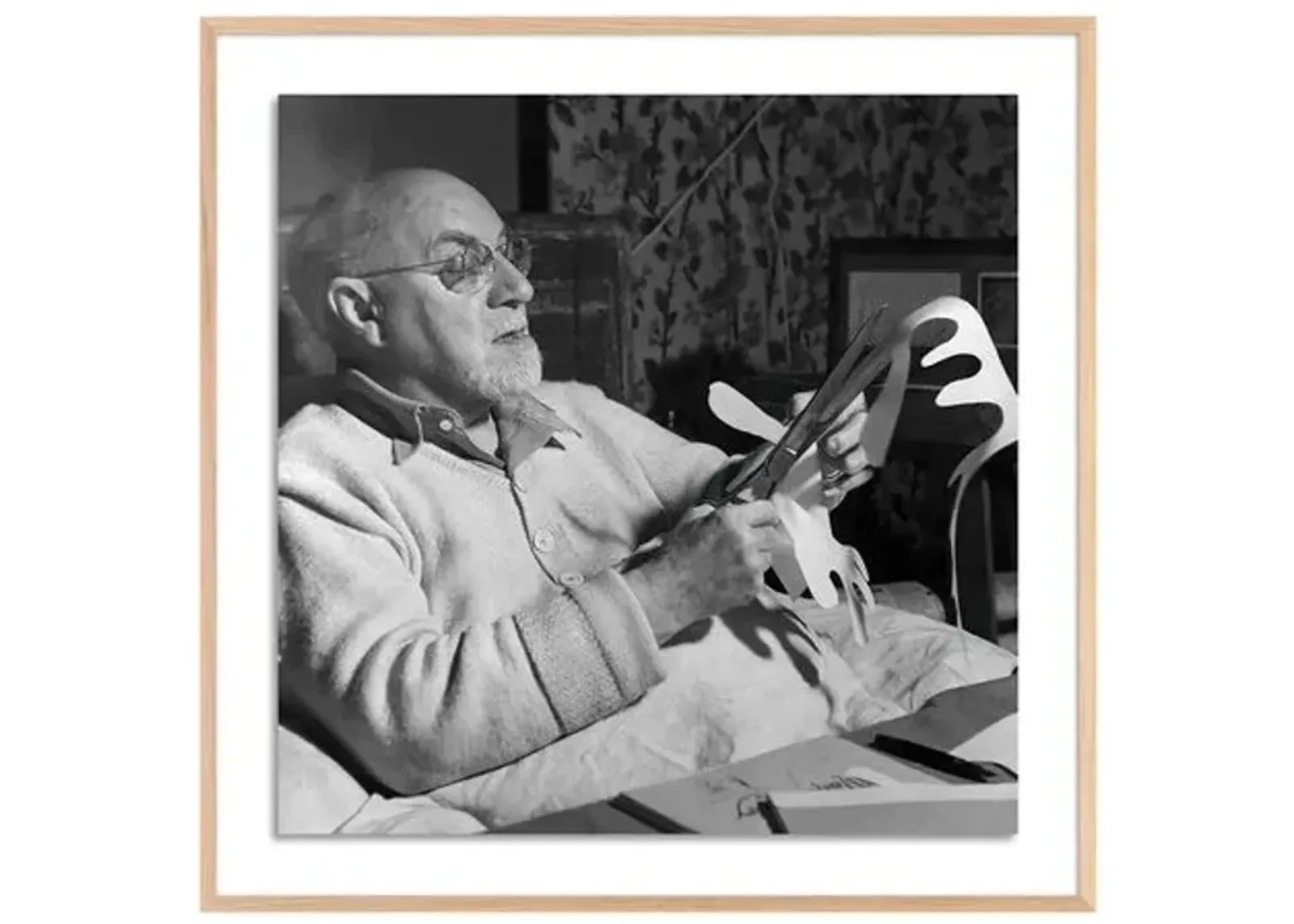 Henri Matisse - Working On Paper Cut-Out - Getty Images - White