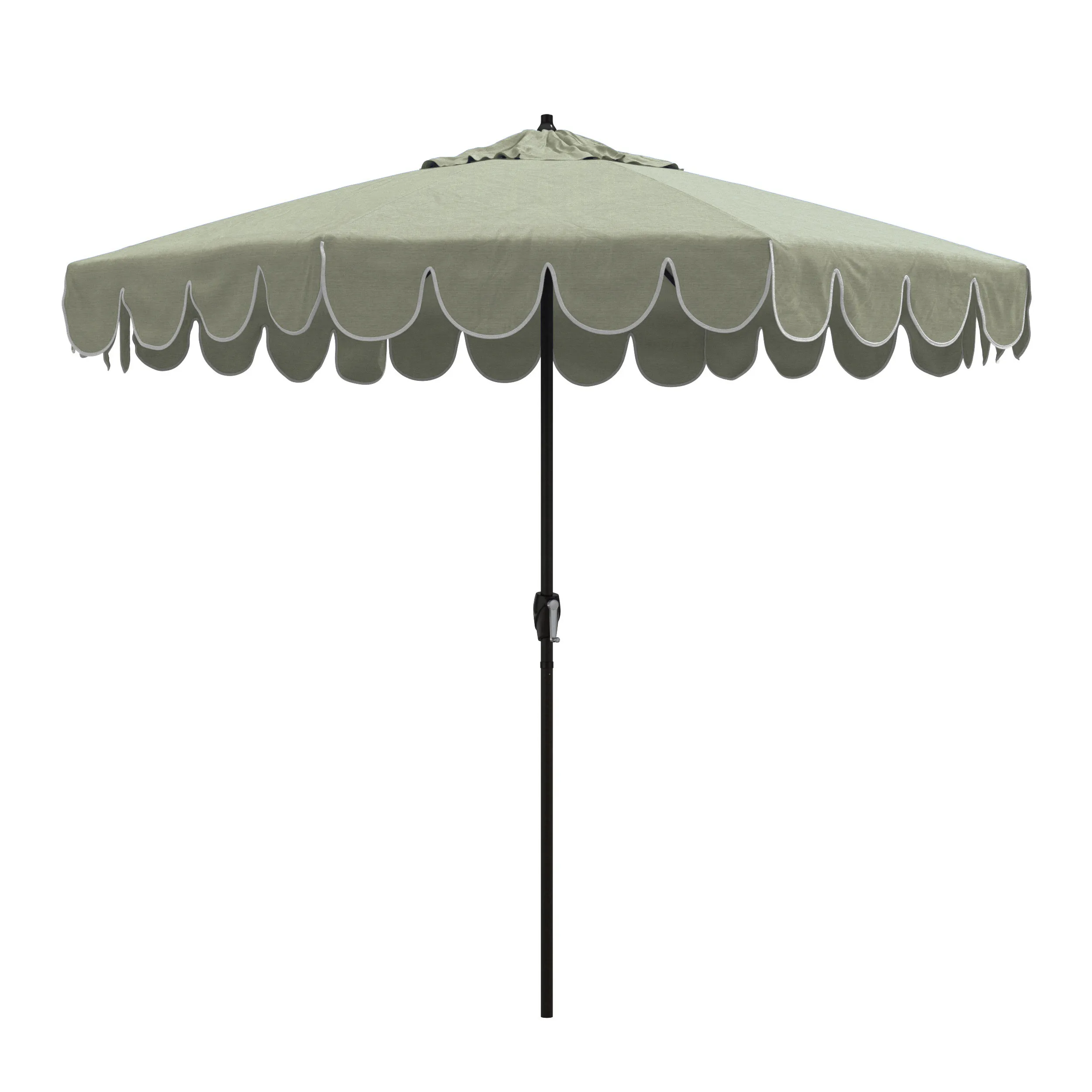 Phoebe Scallop Edge Patio Umbrella - Cast Oasis - Blue