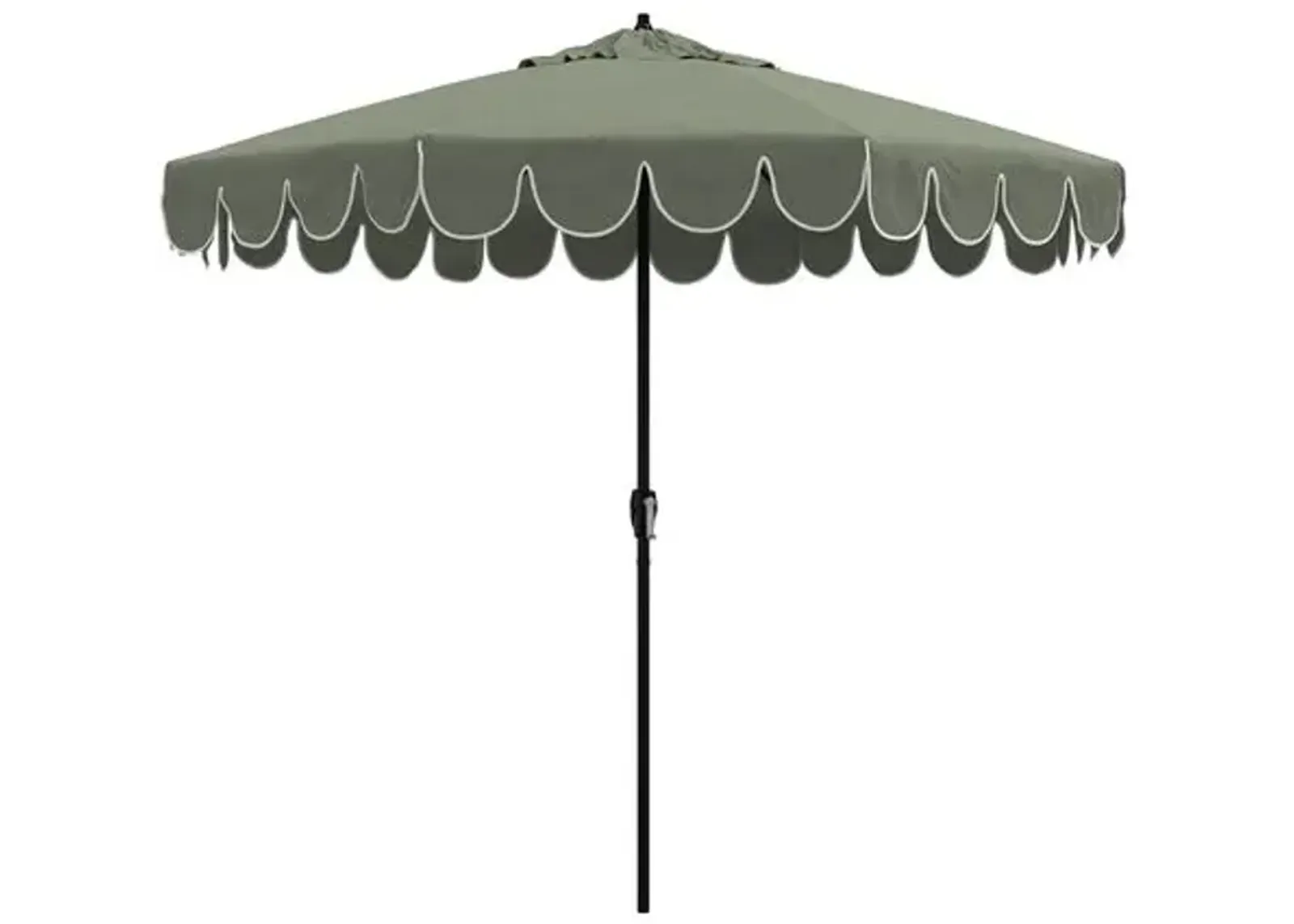 Phoebe Scallop Edge Patio Umbrella - Cast Sage - Green